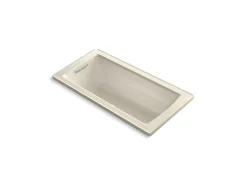 60" x 30" drop-in Heated BubbleMassage™ air bath with Bask® heated surface