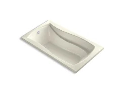 66" x 36" drop-in Heated BubbleMassage™ air bath with Bask® heated surface