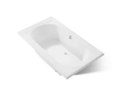 72" x 42" drop-in Heated BubbleMassage™ air bath with Bask® heated surface