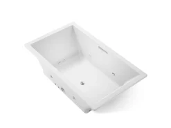 72" x 42" drop-in Heated BubbleMassage™ air bath with whirlpool