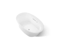 59-3/4" x 35-3/4" drop-in Heated BubbleMassage™ air bath with Bask® heated surface