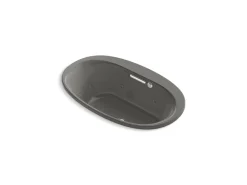 59-3/4" x 35-3/4" drop-in Heated BubbleMassage™ air bath with whirlpool