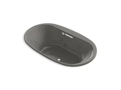 71-1/2" x 41-1/2" drop-in Heated BubbleMassage™ air bath with whirlpool