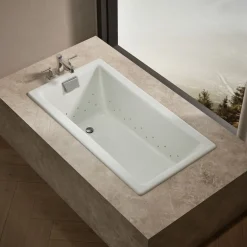 60" x 32" drop-in Heated BubbleMassage™ air bath