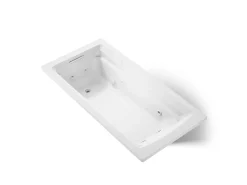 72" x 36" drop-in heated whirlpool bath