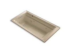 72" x 36" drop-in whirlpool bath with Bask® heated surface