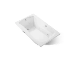 60" x 36" drop-in whirlpool bath with Bask® heated surface