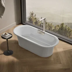 63" x 28-3/8" freestanding bath with base