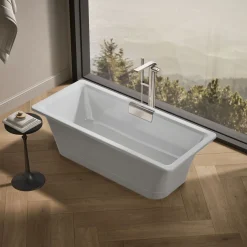 63" x 28-3/8" freestanding bath with base