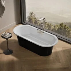 63" x 28-3/8" freestanding bath with base