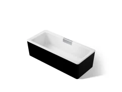 63" x 28-3/8" freestanding bath with shroud