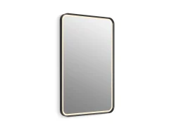 22" x 34" rectangular lighted framed mirror